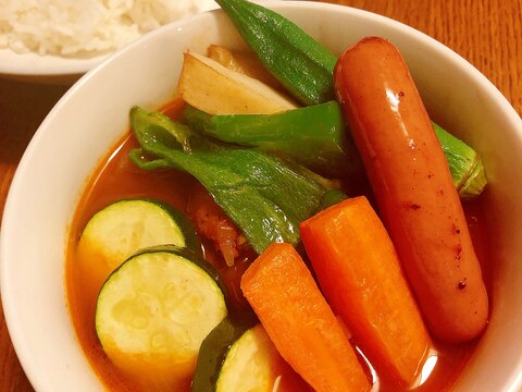 夏野菜たっぷりのスープカレー